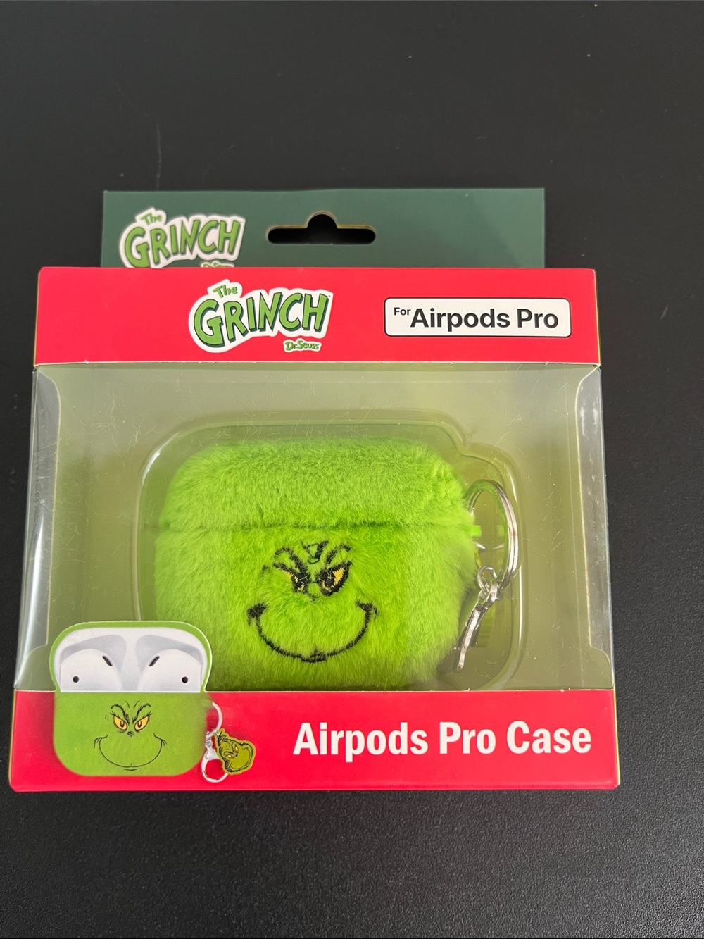The Grinch Plush AirPods Pro Case - Green Protective Cover